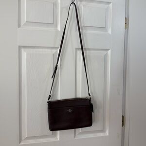 Coach Espresso Leather Crossbody Bag